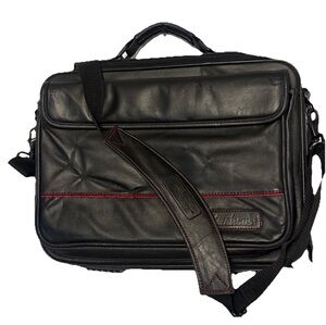VTG Genuine Leather Laptop Bag Targus CEO Briefcase Executive Travel 16”